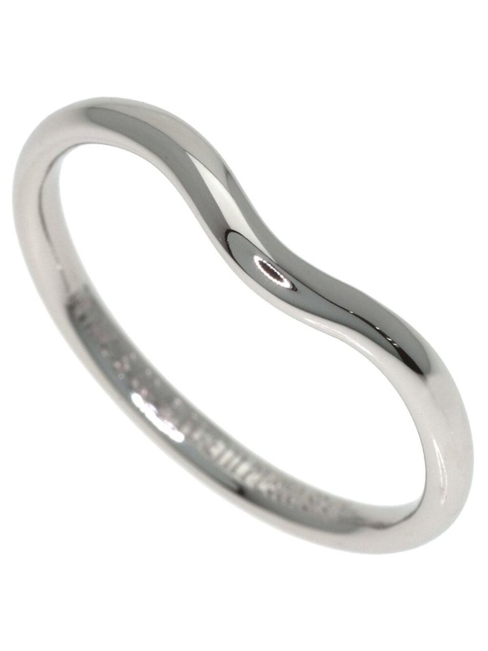 Tiffany & Co Curved Band Ring Platinum